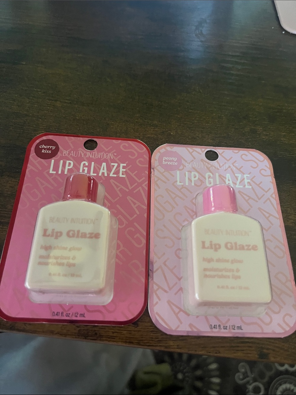 Lip Glaze - Pink (Peony Breeze) and Cherry Bliss